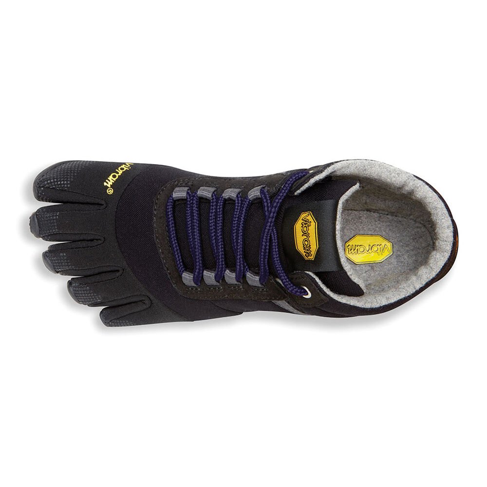 Vibram Five Fingers Womens Trek Ascent Insulated - Running Shoes Black/Purple - RPB648910